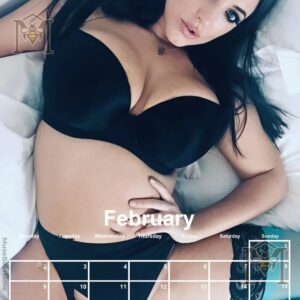 Angela White Sexiest Women Calendar 2026-2027 Iconic Photo 2D Product - close-up of face and upper body in a