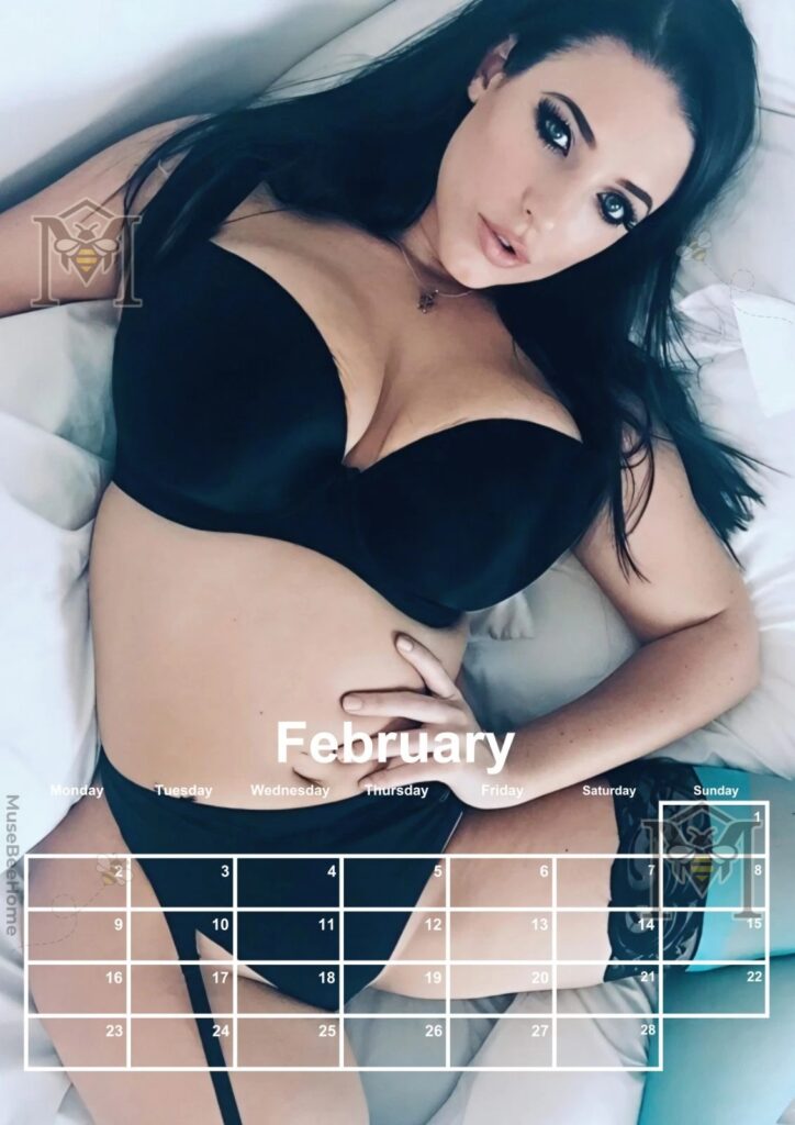 Angela White Sexiest Women Calendar 2026-2027 Iconic Photo 2D Product - close-up of face and upper body in a