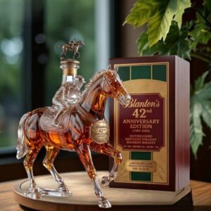 Blanton's 42nd Anniversary Whiskey Bottle 2026 Collector Edition with its collector's box