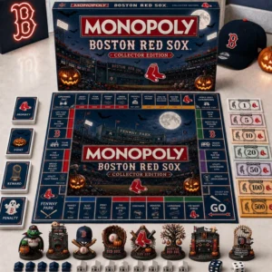 Boston Red Sox Halloween Board Game - full set laid out with box