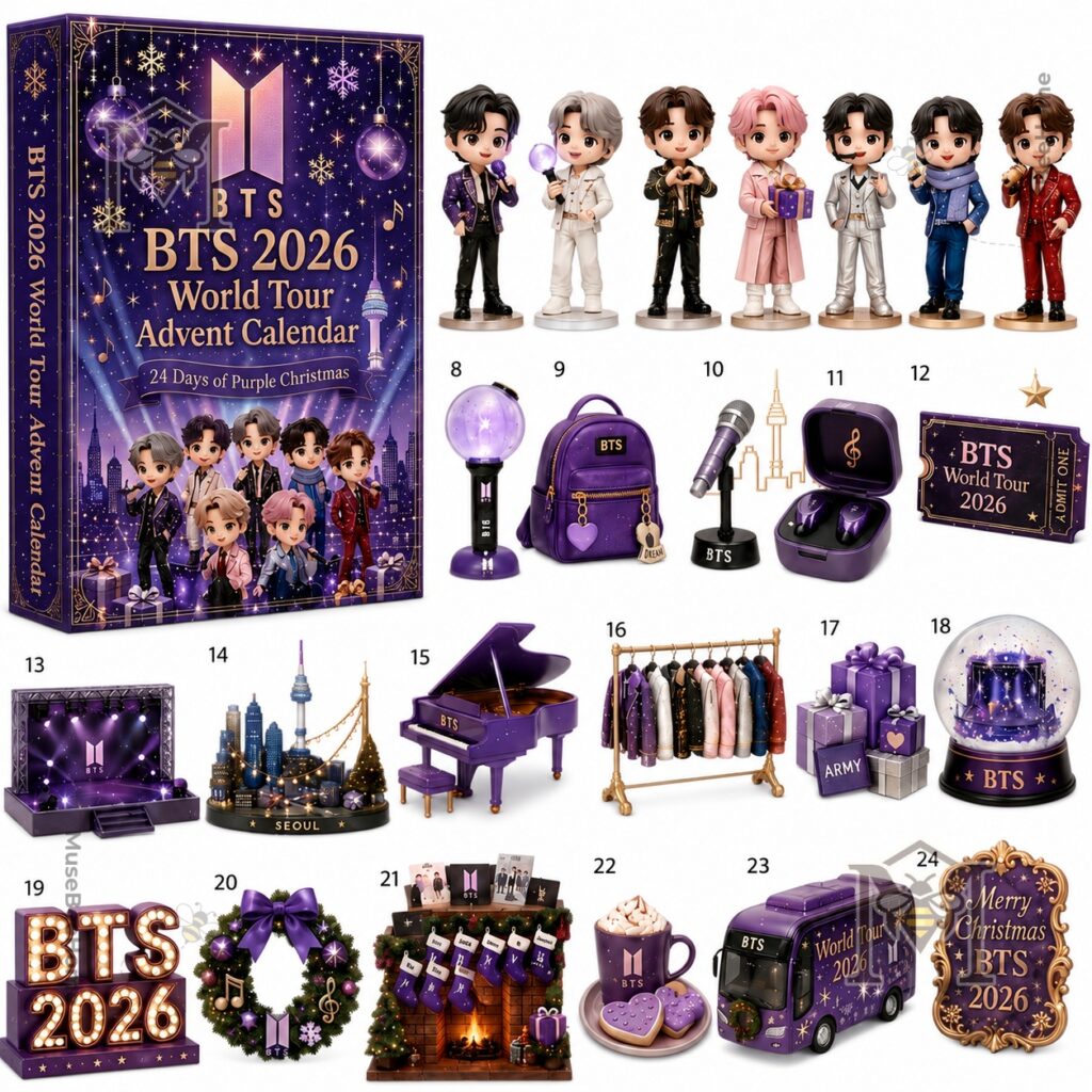 BTS World Tour 2026 Purple Christmas Advent Calendar - photo 2