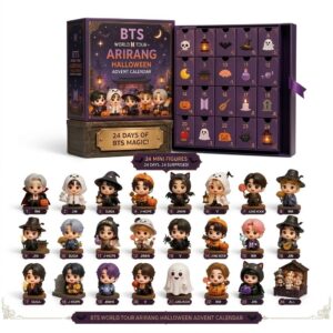 BTS World Tour Arirang Halloween Advent Calendar 2026 24 Day Mystery Box - close-up of open box