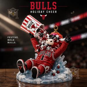 Chicago Bulls Christmas 2026 Benny Popcorn Blizzard Christmas Ornament 2026 - full view