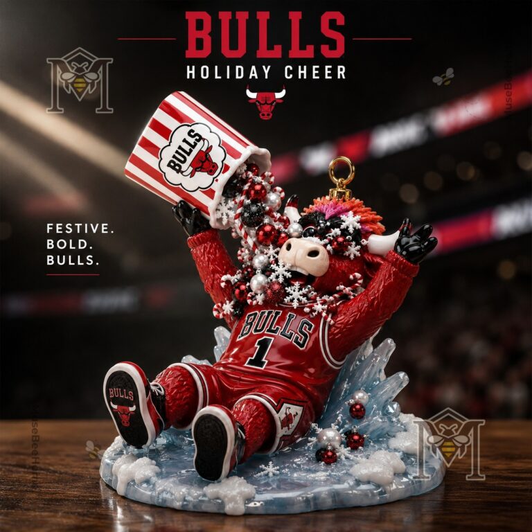 Chicago Bulls Christmas 2026 Benny Popcorn Blizzard Christmas Ornament 2026 - full view
