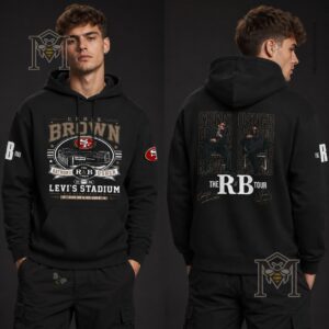 Chris Brown & Usher R&B Tour 2026 Levi's Stadium Hoodie - back design with performer imagery