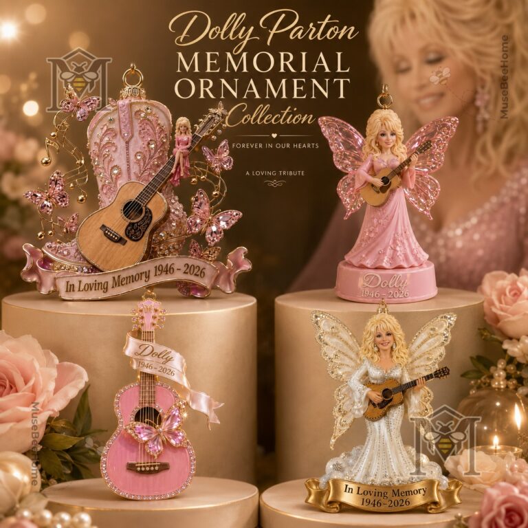 Dolly Parton 1946-2026 Memorial Ornament - four displayed ornament designs