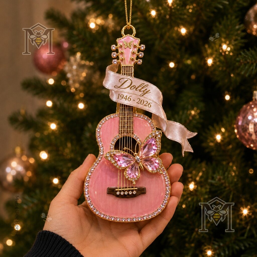 Dolly Parton 1946-2026 Memorial Ornament - collection view with memorial lettering
