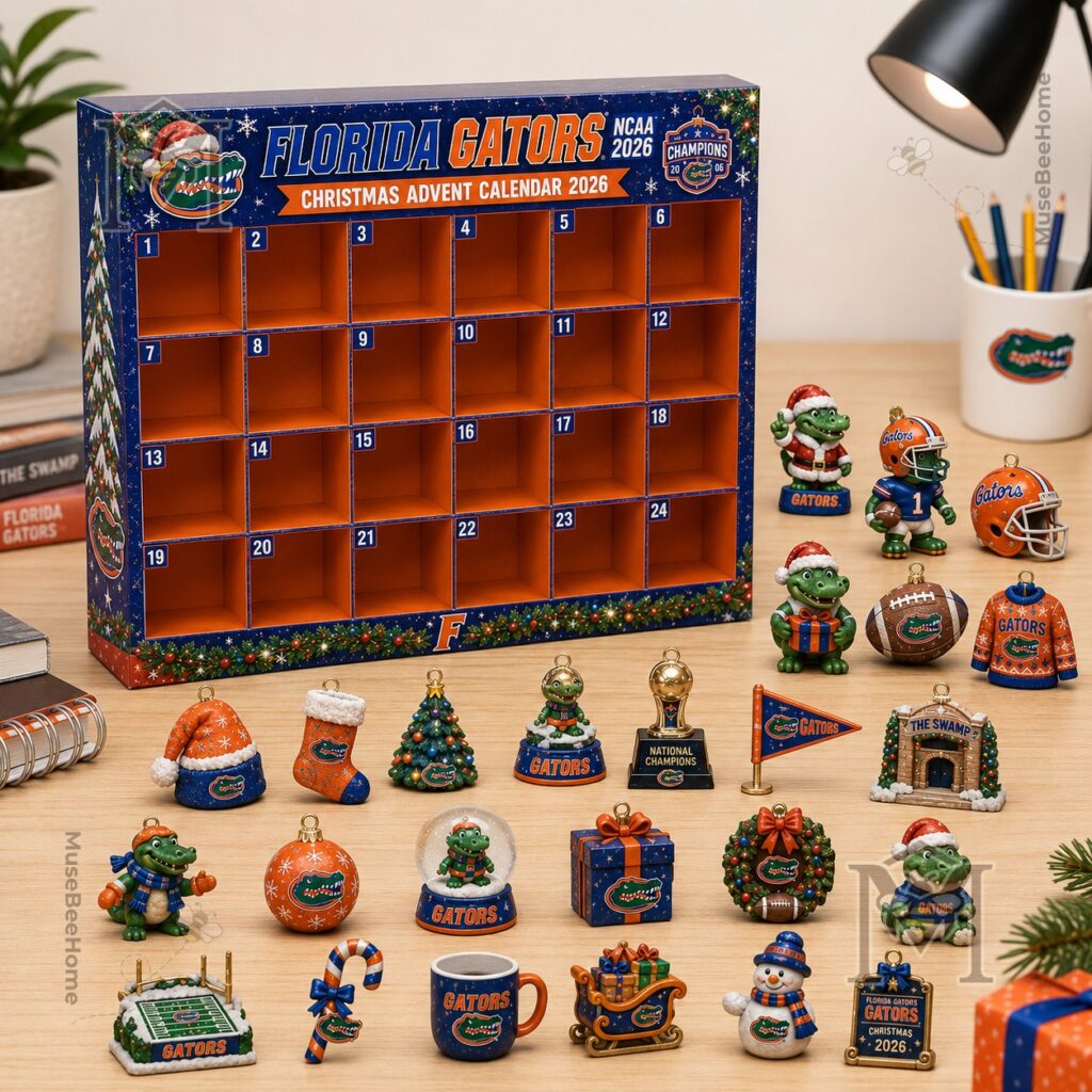 Florida Gators NCAA 2026 Champions Christmas Advent Calendar - top right detail