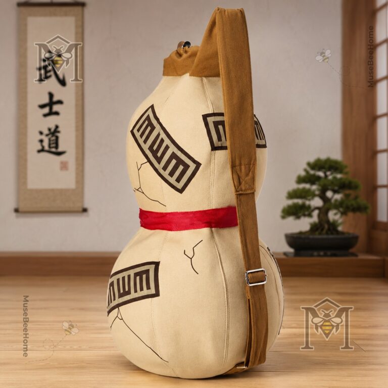 Gaara Pumpkin Ninja Backpack - full view showcasing its shape and design
