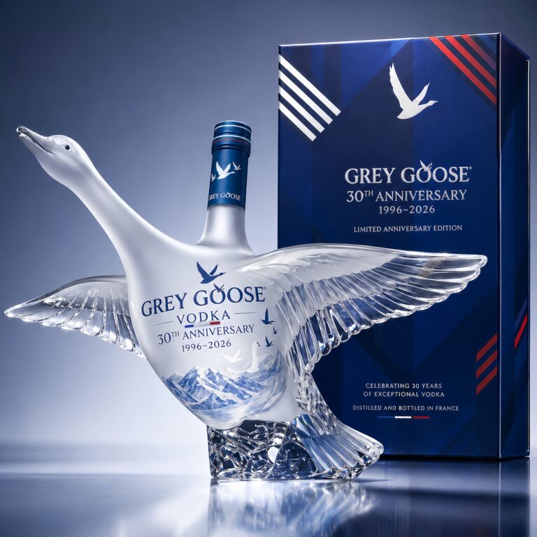Grey Goose 30th Anniversary 1996-2026 Vodka Bottle Collector Edition - full product with display box