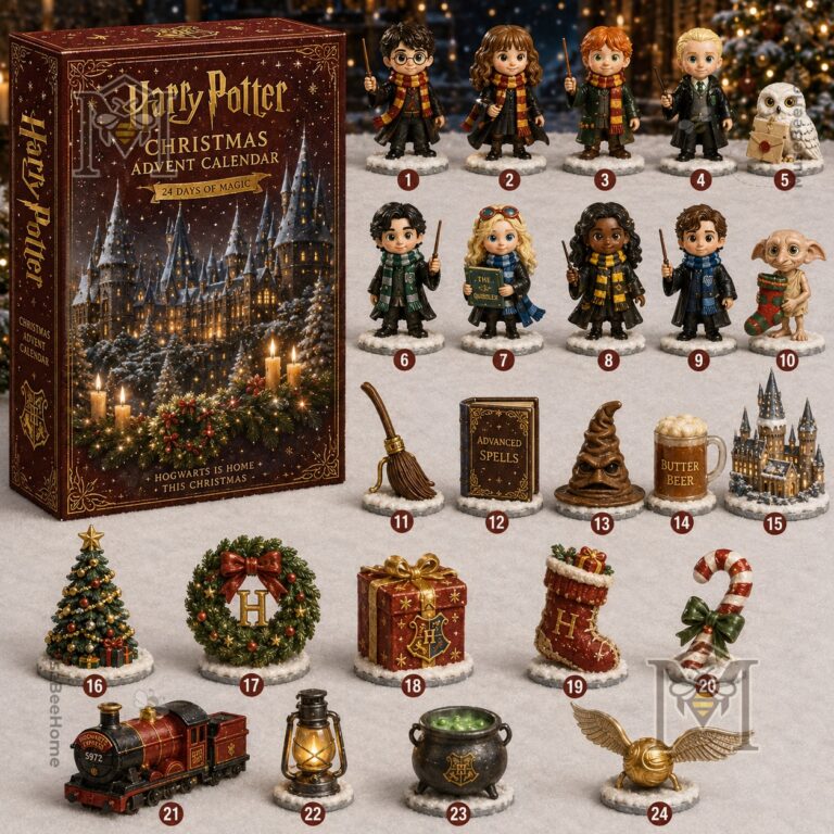 Harry Potter Christmas Advent Calendar 2026 - 24 Days of Magic Acrylic Set - full set display