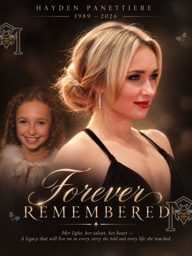 Hayden Panettiere Forever Remembered Tribute 1989-2026 Wall Art - full poster view