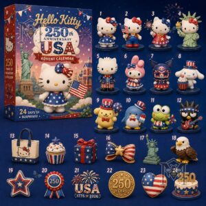 Hello Kitty and Friends 250th Anniversary USA 2026 Advent Calendar - full set with box