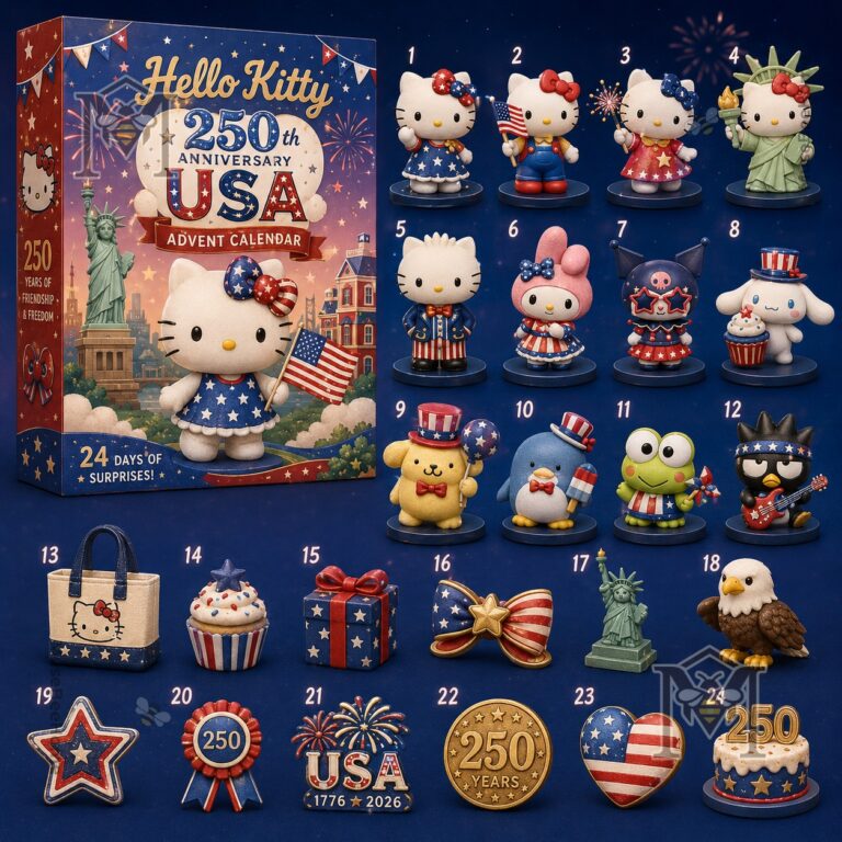 Hello Kitty and Friends 250th Anniversary USA 2026 Advent Calendar - full set with box