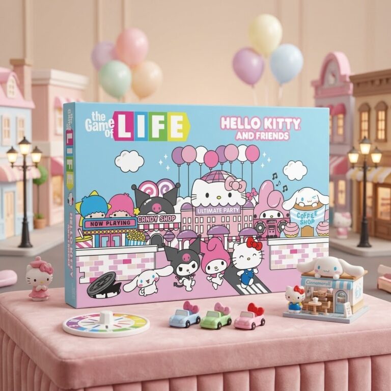 Hello Kitty and Friends The Game of Life Board Game - full product display