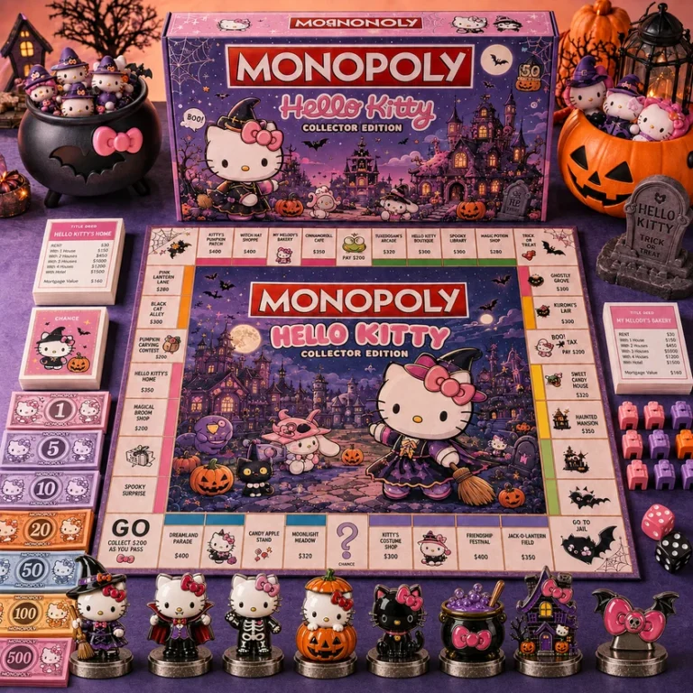 Hello Kitty Halloween Board Game - full set display