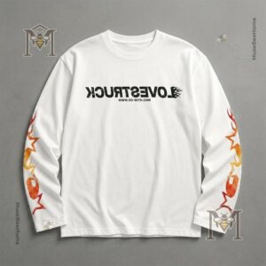 Jungkook ROWITH’s Bio Arlington Day 2 Long Sleeve T-Shirt - close-up on model's chest and sleeves