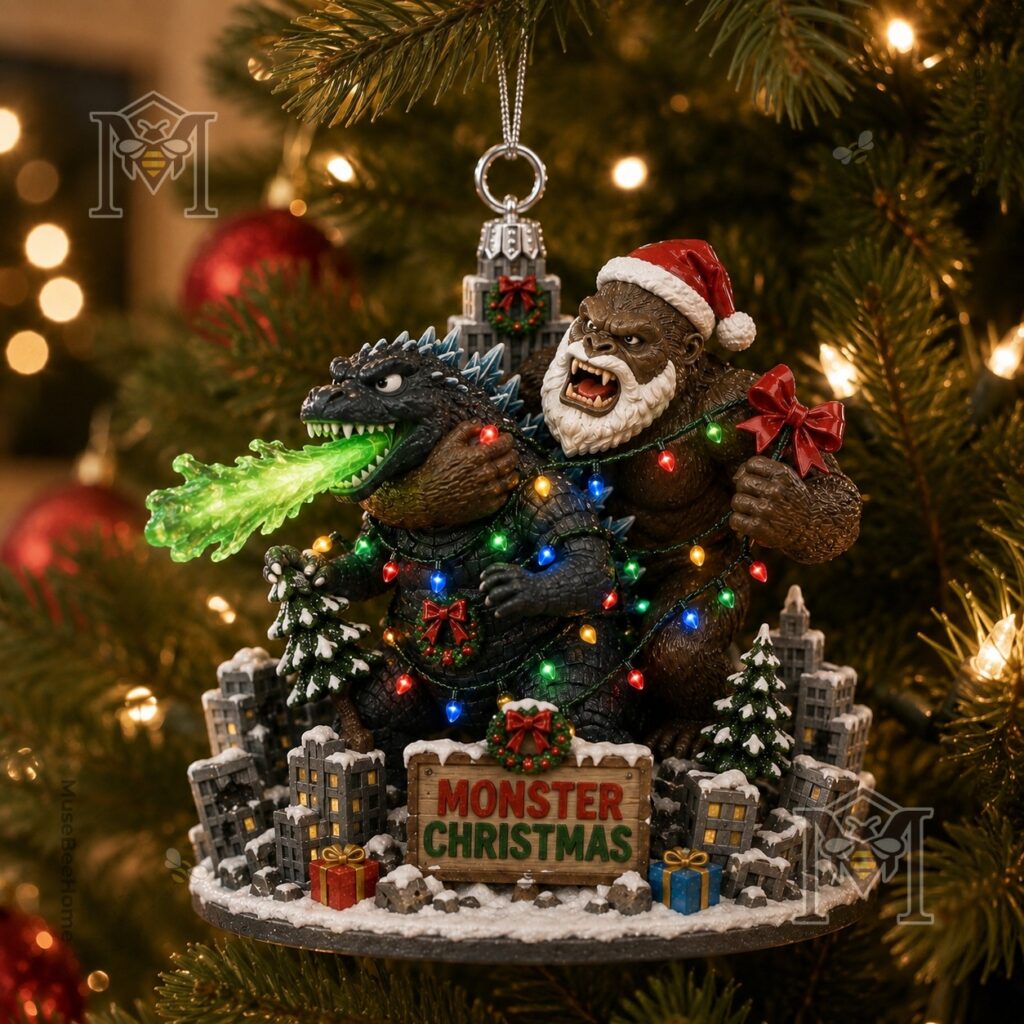 Kaiju King vs Kong Monster Christmas Ornament 2026 - photo 3