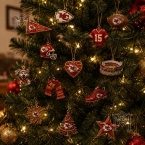 Kansas City Chiefs Christmas Advent Calendar - open box showing 24 numbered doors