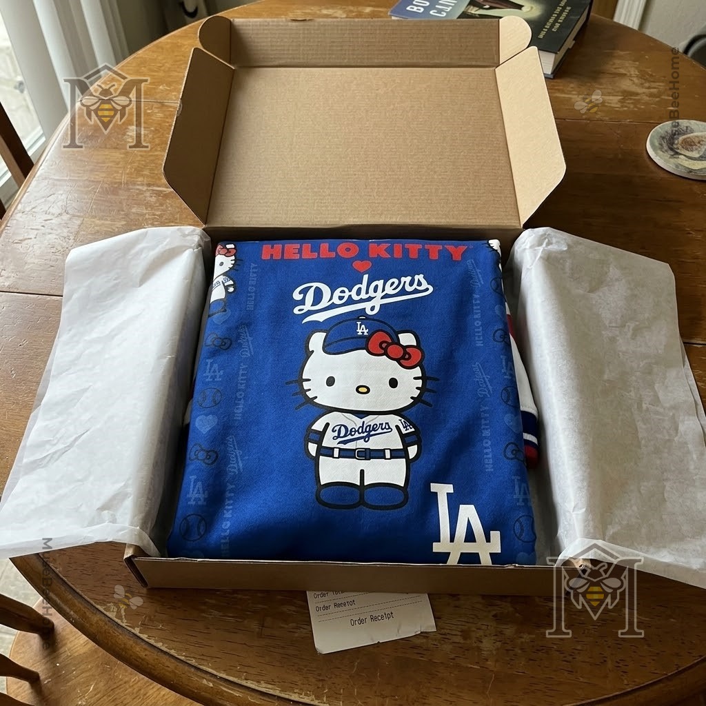 Los Angeles Dodgers Hello Kitty Hoodie 2026 - Musebee