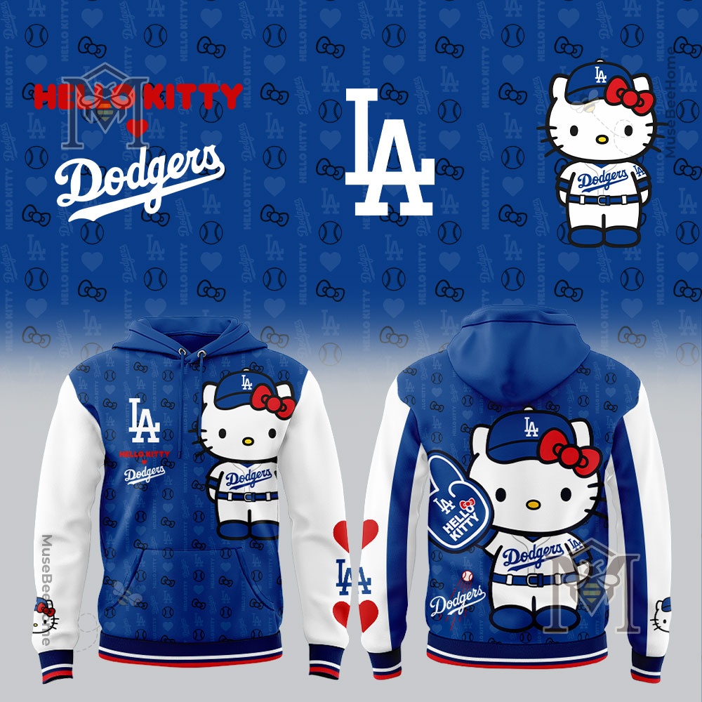 Los Angeles Dodgers Hello Kitty Hoodie 2026 - Musebee