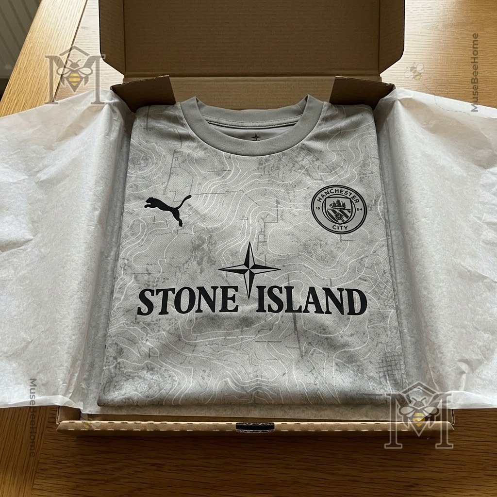 Manchester City Stone Island 2026/27 Kit Football Jersey - photo 6