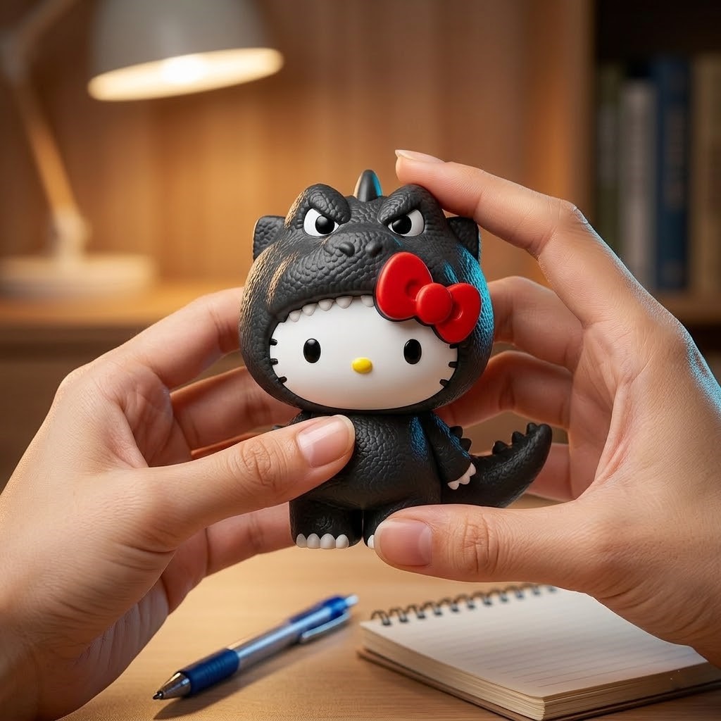 McDonald's Sanrio Hello Kitty x Godzilla Figure Toy | Musebee