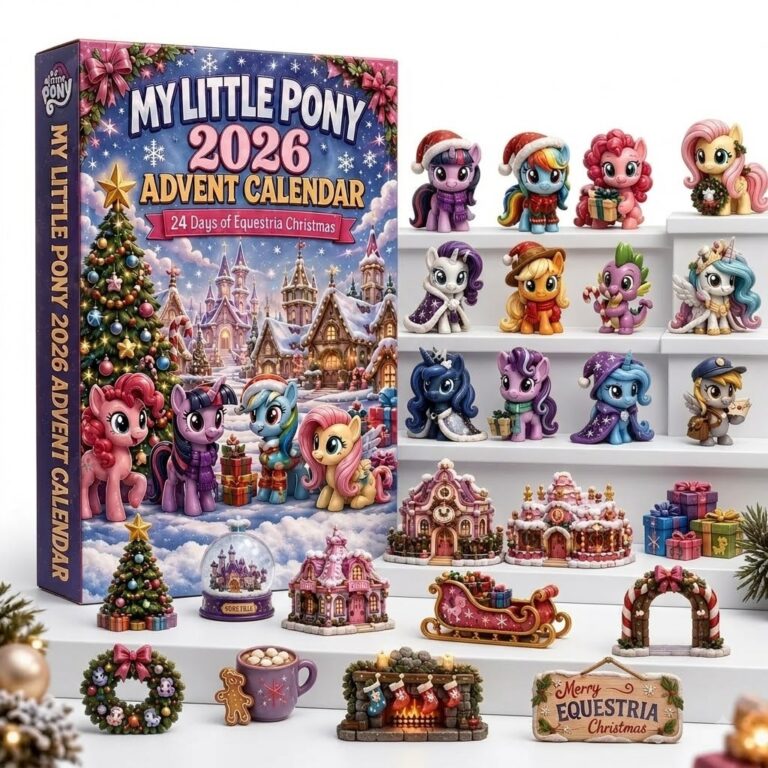 My Little Pony 2026 Advent Calendar 24 Days of Equestria Christmas - close up of the box