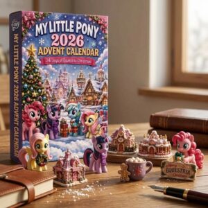 My Little Pony 2026 Advent Calendar 24 Days of Equestria Christmas - pony figures on tiered shelves