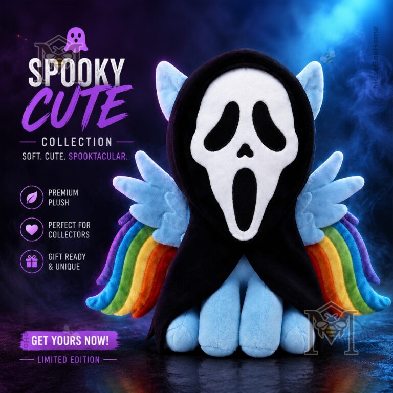 My Little Pony Rainbow Dash Ghostface Spooky Cute 2026 Halloween Plush Toy - front view