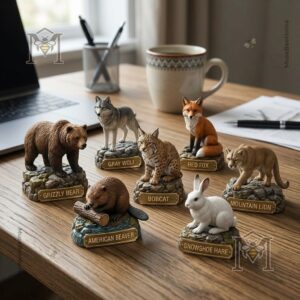 National Park Animals 2026 Advent Calendar 24 Piece Acrylic Set - top right section