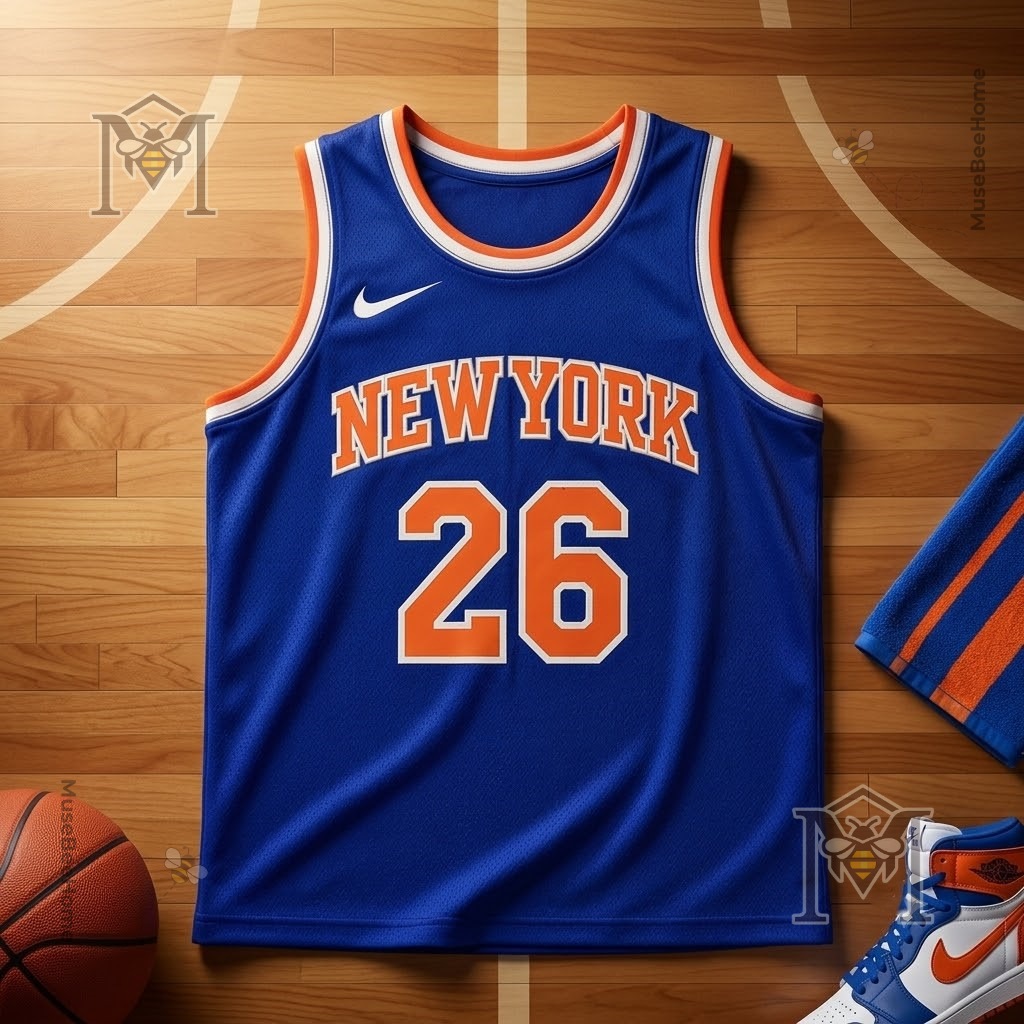 Nick Jonas New York Knicks Number 26 Basketball Jersey - photo 2