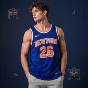 Nick Jonas New York Knicks Number 26 Basketball Jersey - photo 3