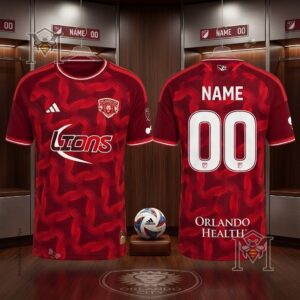 Orlando City SC Adidas 2026 Archive On-Field Custom Soccer Jersey - full front and back view