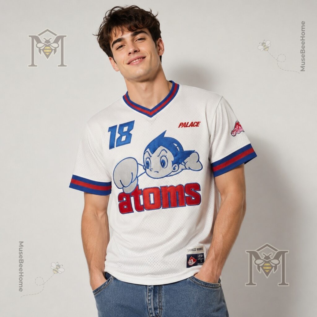 Palace Astro Boy Ebbets Field Flannels Sankei Atoms Baseball Jersey right side detail