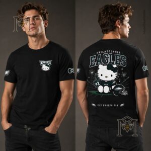 Philadelphia Eagles Hello Kitty Fan T-Shirt - full front view
