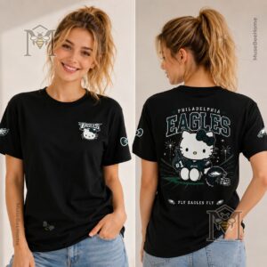 Philadelphia Eagles Hello Kitty Fan T-Shirt - full back view