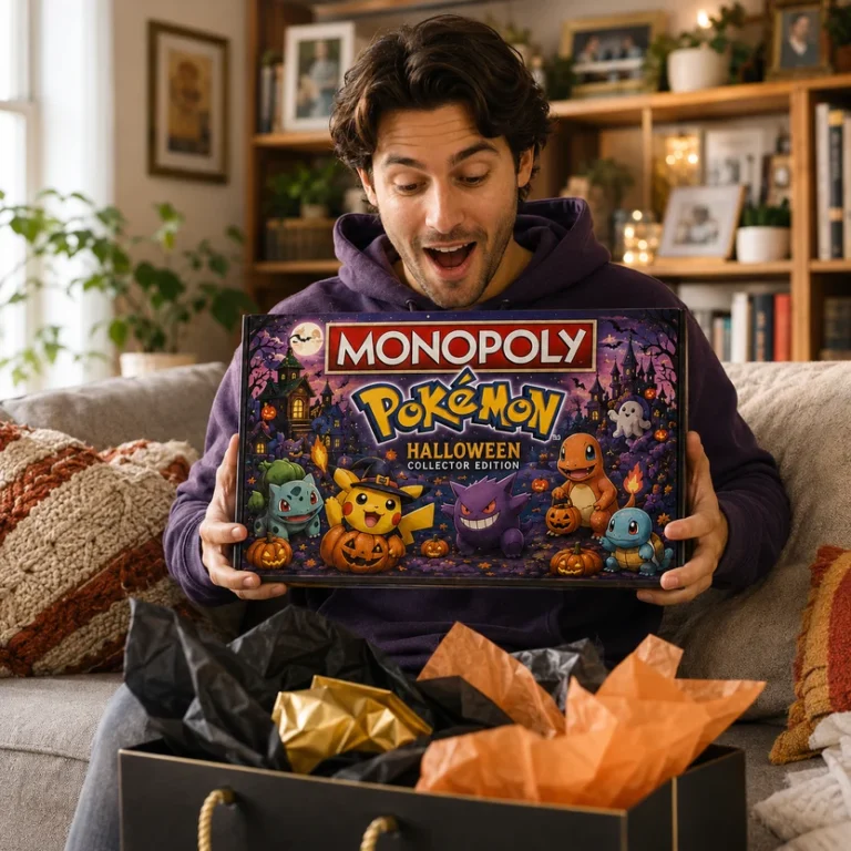 Pokémon Halloween Board Game - Pikachu pumpkin and game box