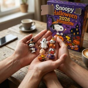 Snoopy Movie Peanuts Halloween 2026 Advent Calendar - top two rows of 12 Halloween figures