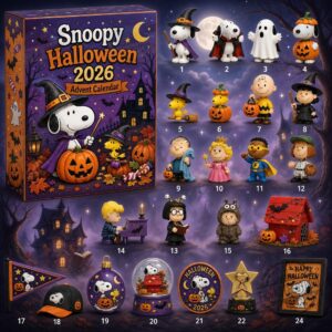 Snoopy Movie Peanuts Halloween 2026 Advent Calendar - full collection of 24 Halloween figures and merchandise