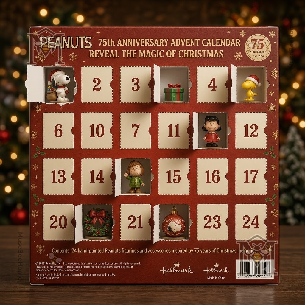 Snoopy Peanuts 75th Anniversary Christmas 2026 Advent Calendar