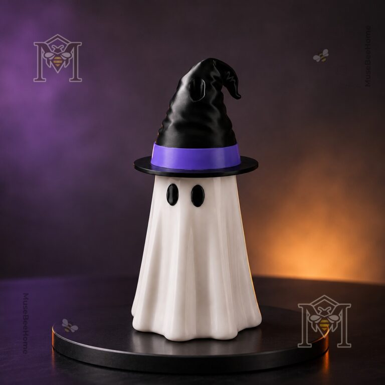 Spooky Ghost Can Cooler Beverage Holder 2026 - close-up of the ghost's eyes and beverage can top
