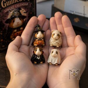 Spooky Guinea Pig Halloween Countdown Advent Calendar With 24 Mini Figurines - bottom figurines