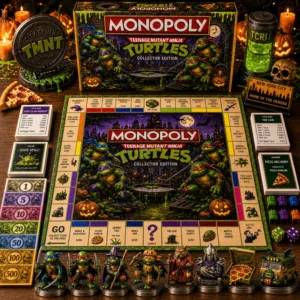 Teenage Mutant Ninja Turtles Monopoly Board Game - full set with box