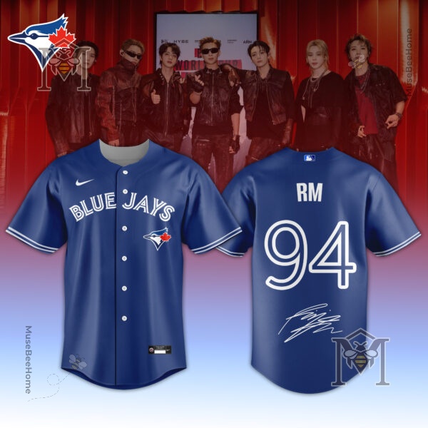 Toronto Blue Jays BTS World Tour 2026 Limited Edition Signed Baseball Jersey - band members Jimin and J-Hope