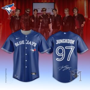 Toronto Blue Jays BTS World Tour 2026 Limited Edition Signed Baseball Jersey - Jin jersey, number 92, with
