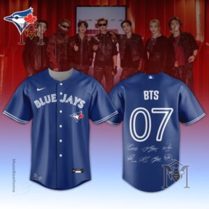 Toronto Blue Jays BTS World Tour 2026 Limited Edition Signed Baseball Jersey - V 95 and Jimin 95 jerseys