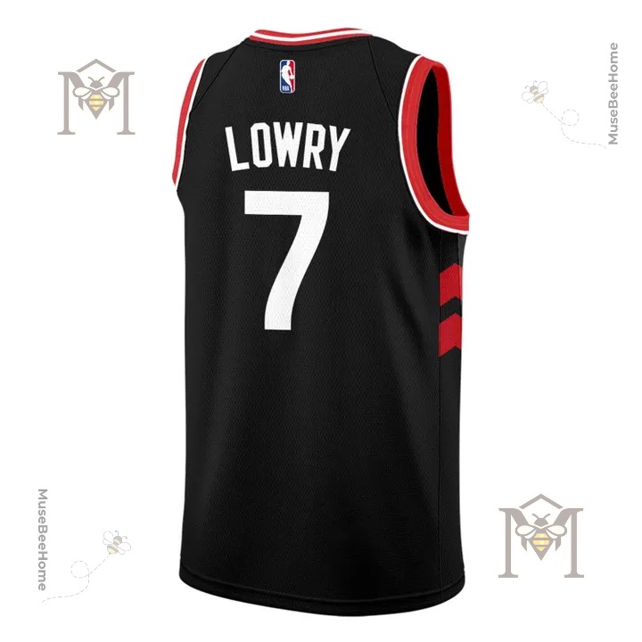 Toronto Raptors Kyle Lowry Basketball Jersey - back LOWRY lettering