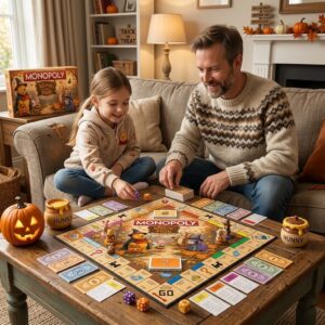 Winnie the Pooh Halloween Collector Edition Monopoly Board Game - game board and tokens