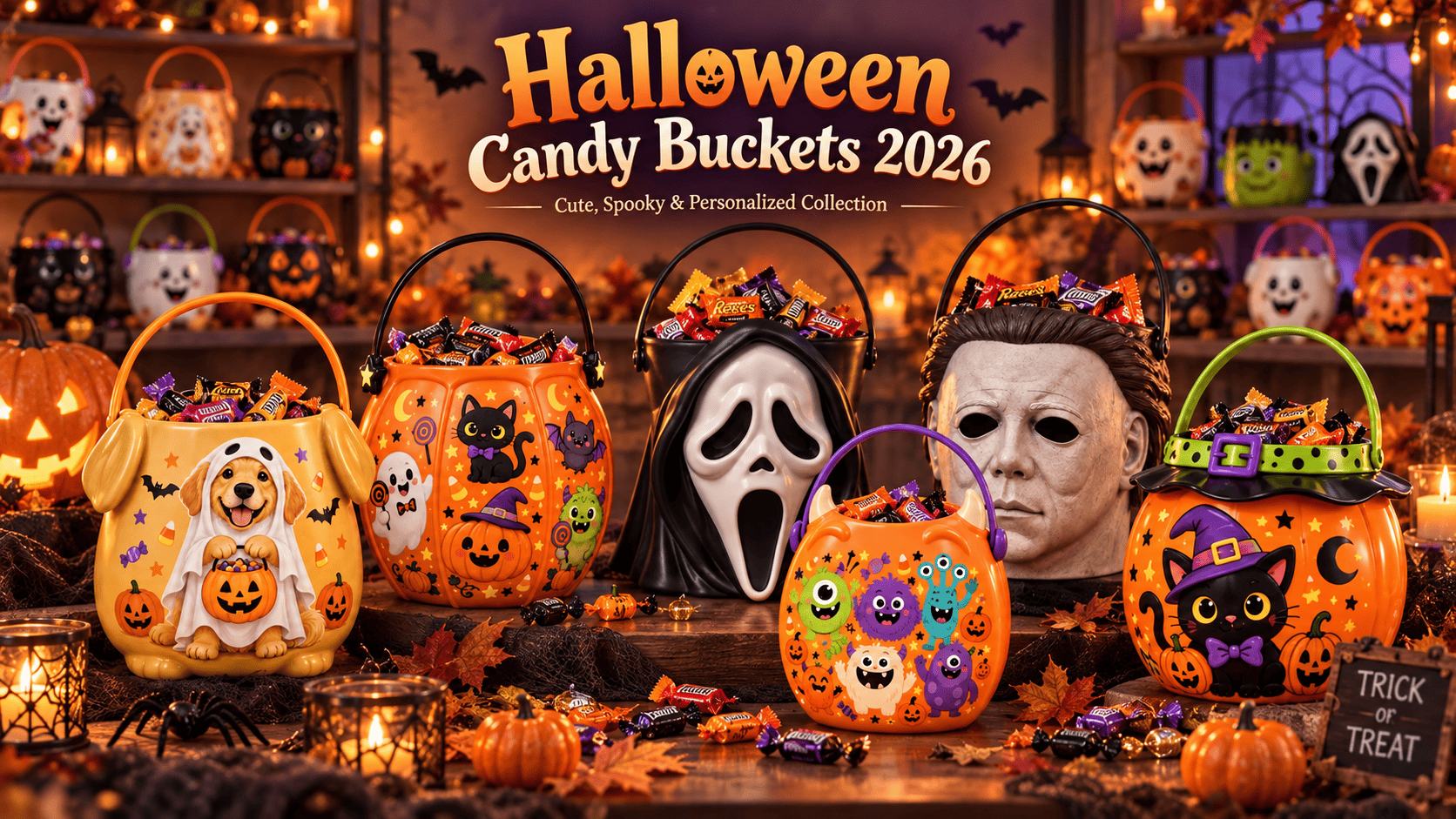 Halloween Candy Buckets 2026: Cute, Spooky & Personalized Trick-or-Treat Favorites